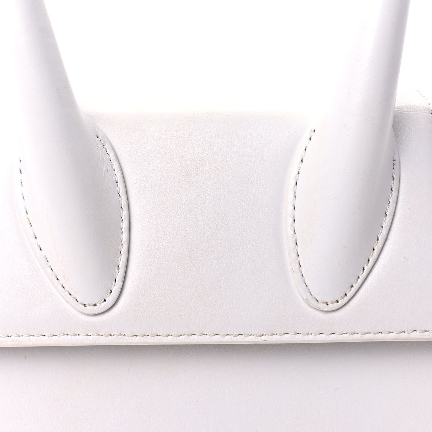Smooth Calfskin Le Chiquito Moyen  White