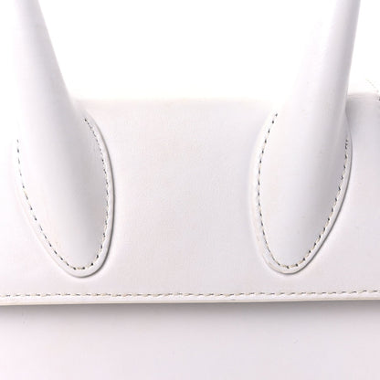 Jacquemus Smooth Calfskin Le Chiquito Moyen  White 6 of 8