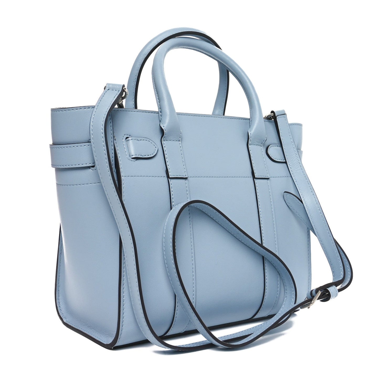 Micro Classic Grain Mini Zipped Bayswater Poplin Blue