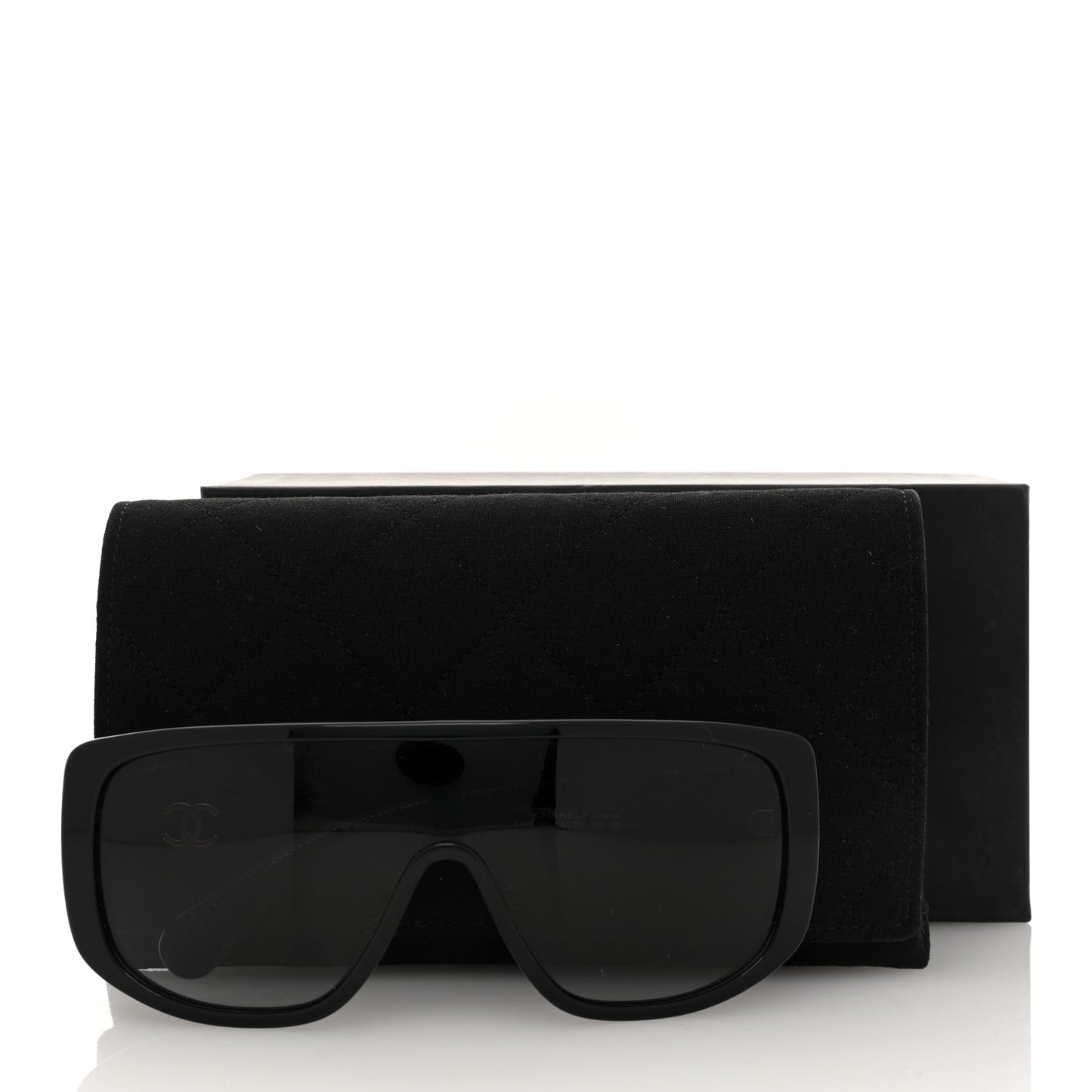 Acetate Shield Sunglasses 5495A Black