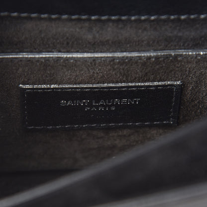 Saint Laurent Calfskin Studded Small Monogram Sunset Black 6 of 12