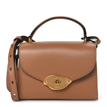 Mulberry High Gloss Calfskin Lana Small Top Handle Sable 1 of 8