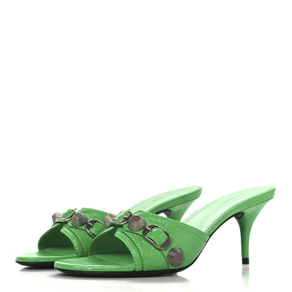 Balenciaga Agneau Arena Cagole 50mm Slide Sandals 36.5 Vivd Green 4 of 7