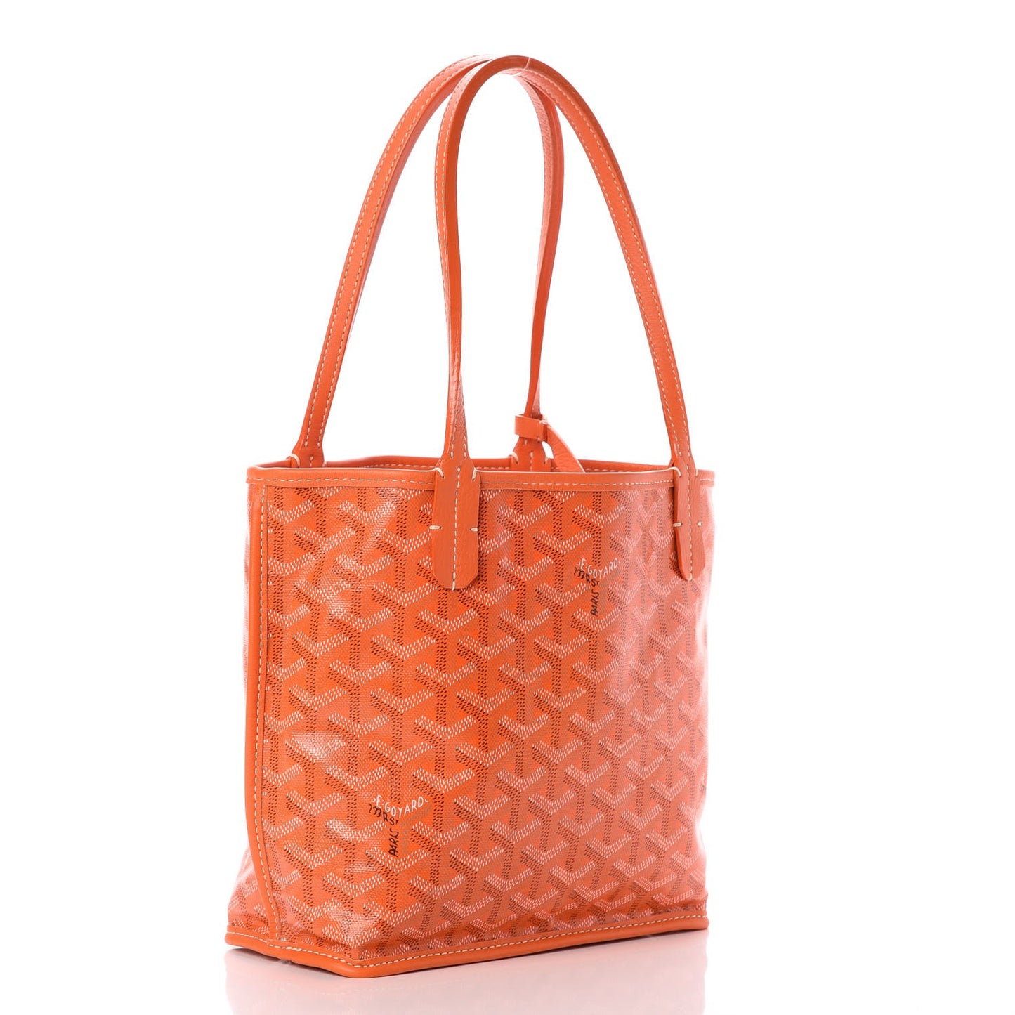 Goyardine Reversible Mini Anjou Orange