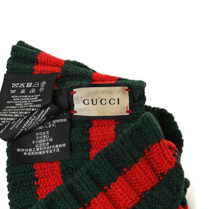 Gucci Wool Web Headband L Green Red 4 of 6