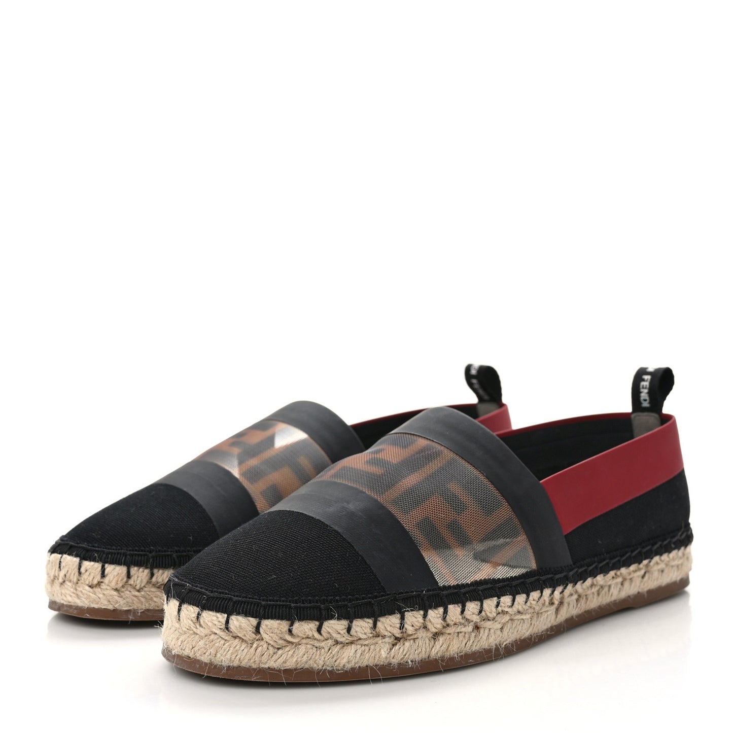 Canvas Mesh FF Colibri Espadrilles 37 Black Tobacco Moro