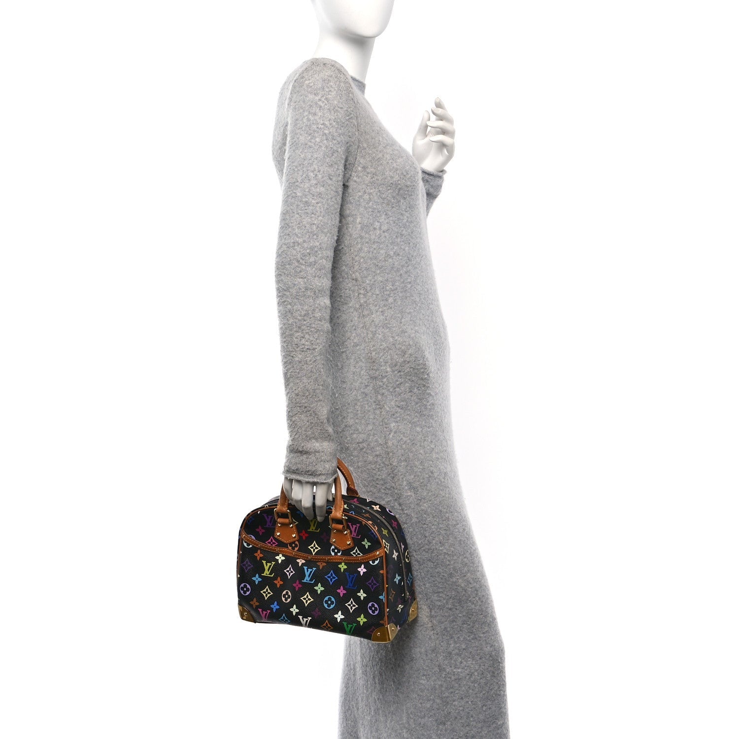 Louis Vuitton Monogram Multicolor Trouville Black 2 of 7