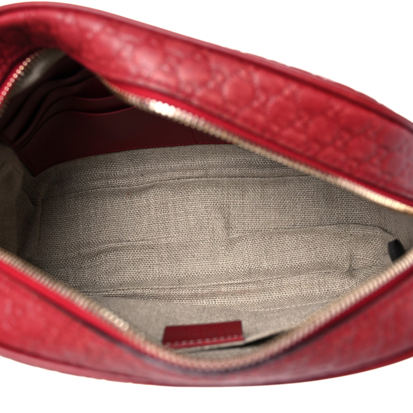 Microguccissima Mini Bree Messenger Bag Red