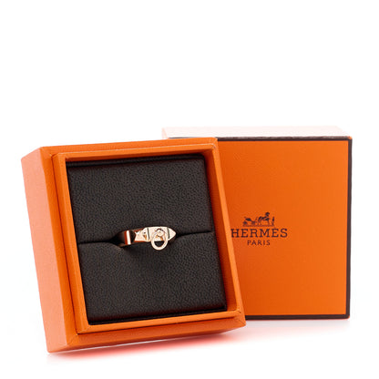 Hermes 18K Rose Gold PM Collier De Chien Ring 53 6.5 6 of 6