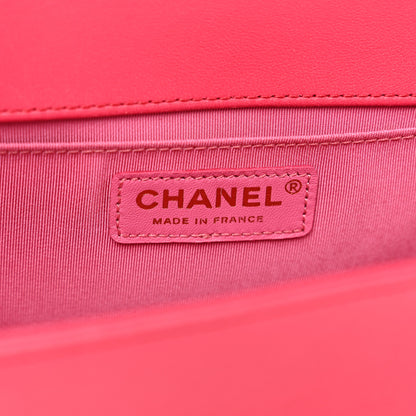 Chanel Lambskin Quilted Medium Boy Flap Fuchsia 7 of 10
