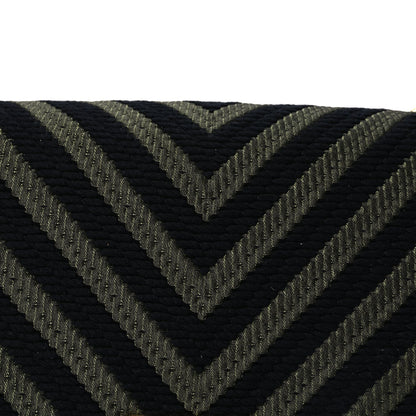 Chanel Fabric Chevron Braided Medium Boy Flap Black Dark Green 6 of 8
