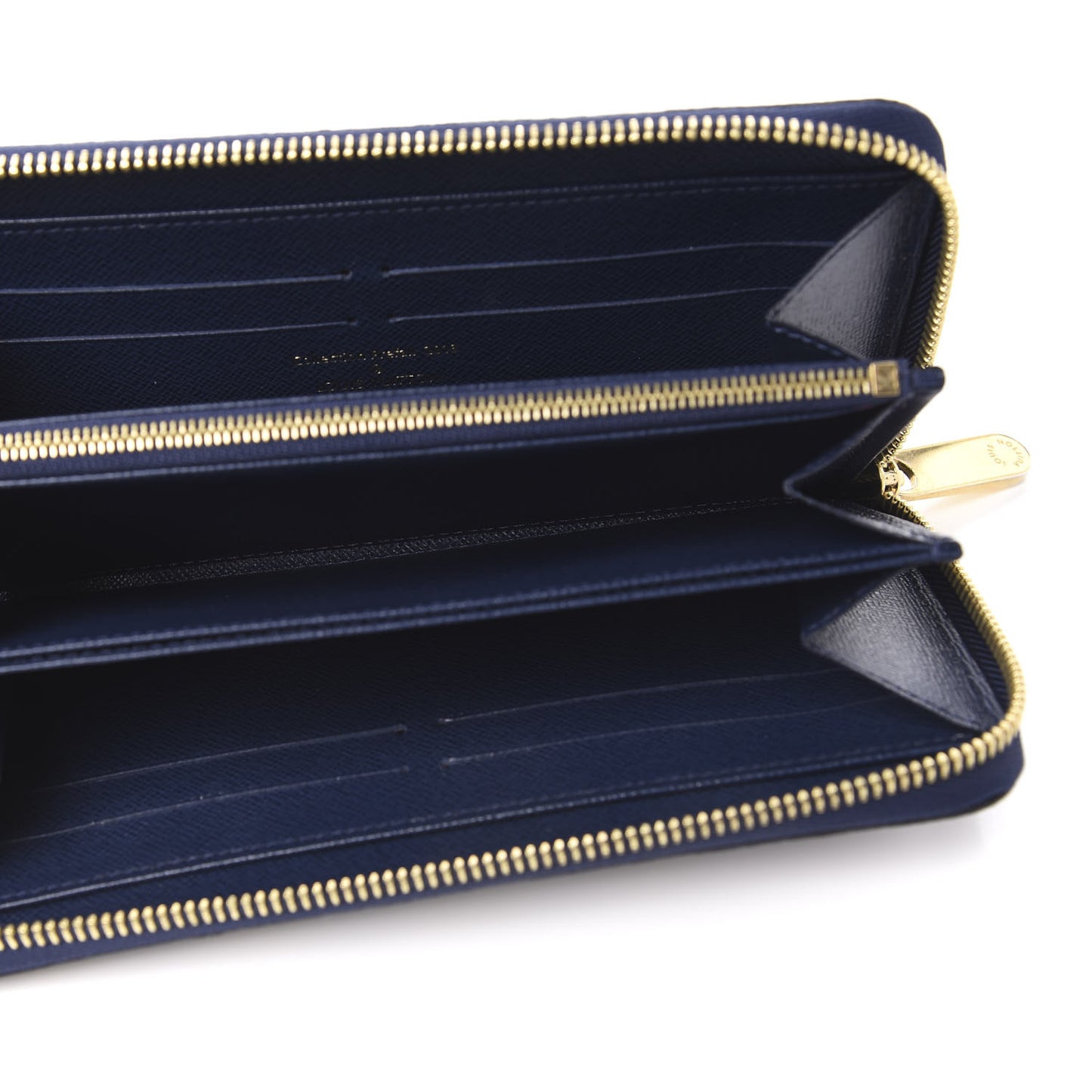 Damier Paillettes Zippy Wallet Blue