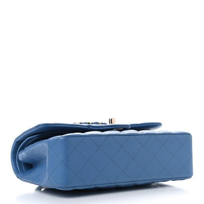 Chanel Caviar Quilted Small Double Flap Blue 4 of 10