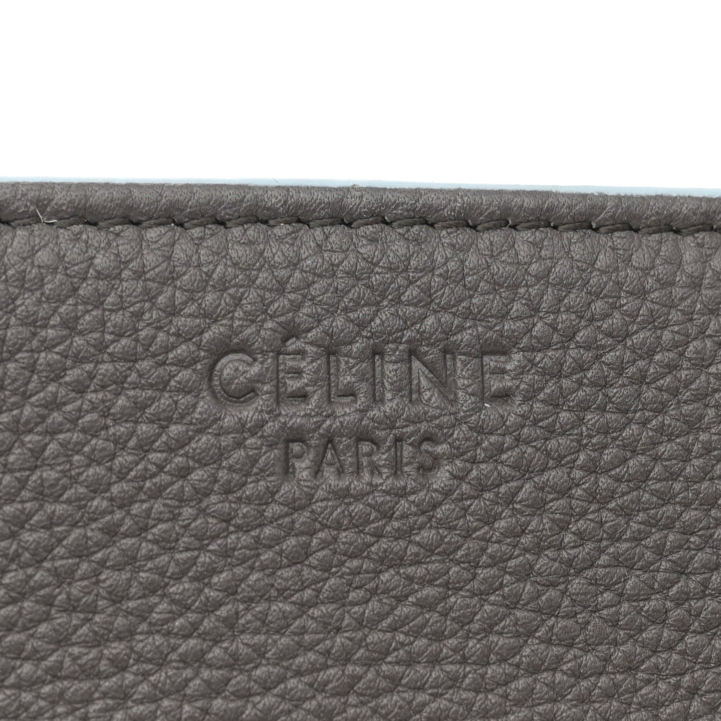 Grained Calfskin Medium Phantom Luggage Grey Blue