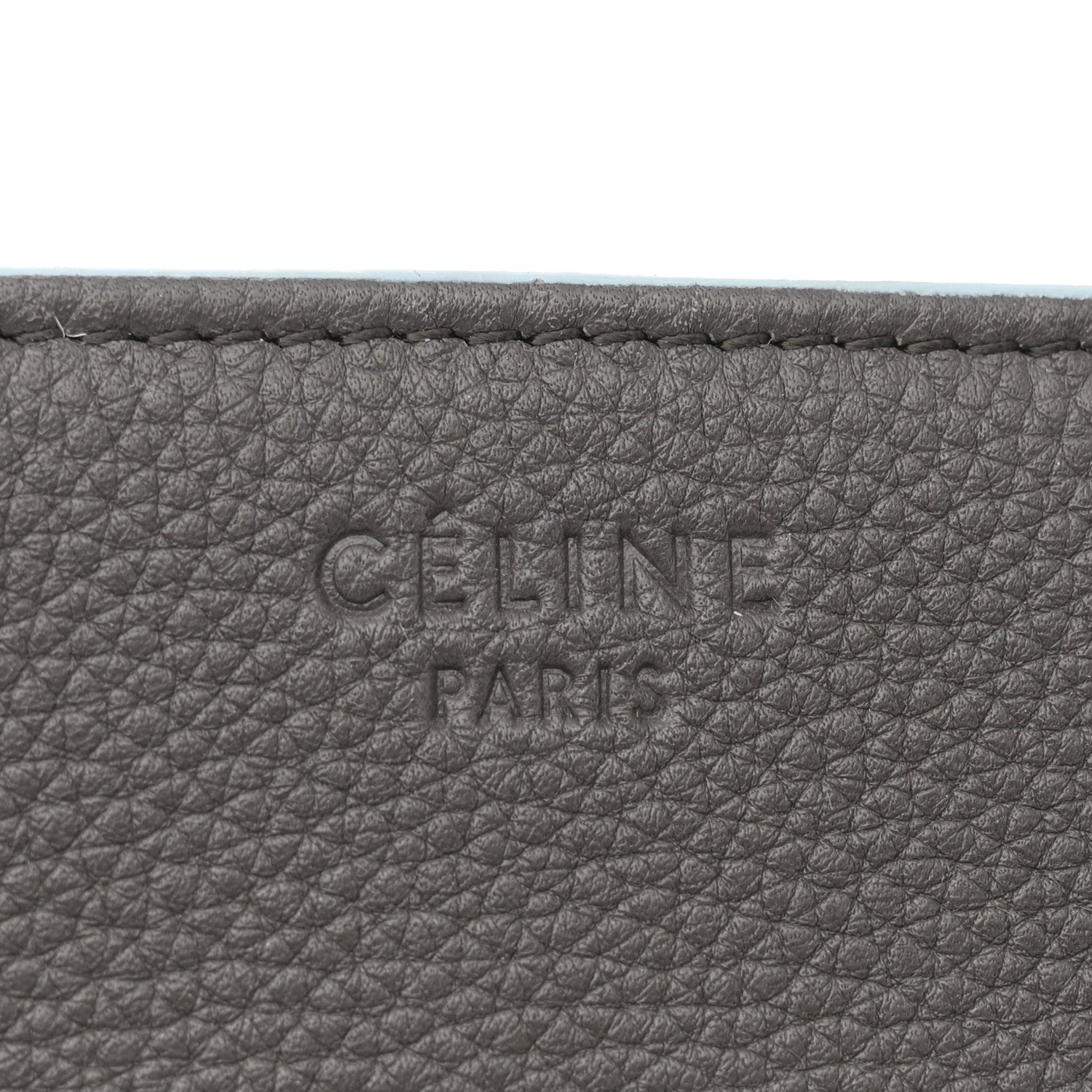 Celine Grained Calfskin Medium Phantom Luggage Grey Blue 6 of 16
