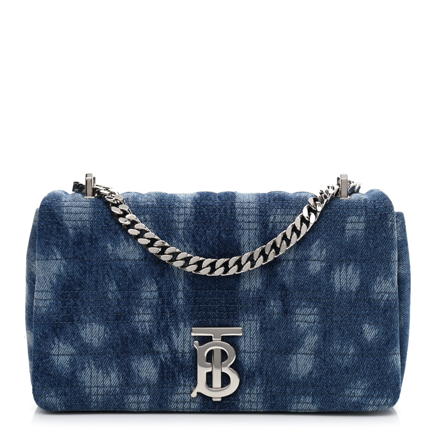 Burberry Denim Quilted Small Lola Bag Blue 1 of 10