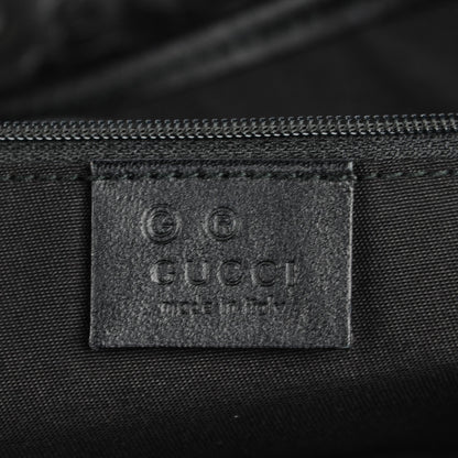 Gucci Calfskin Horsebit Embossed Large Tote Black 6 of 7