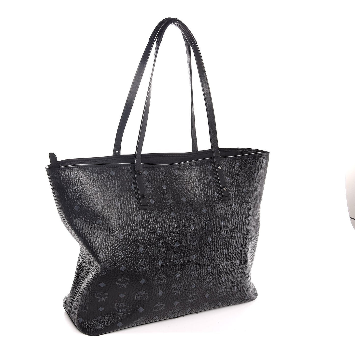 Visetos Medium Reversible Shopper Tote Black