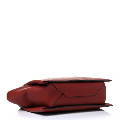 Celine Baby Grained Calfskin Medium Tri-Fold Bag Burnt Red 3 of 4