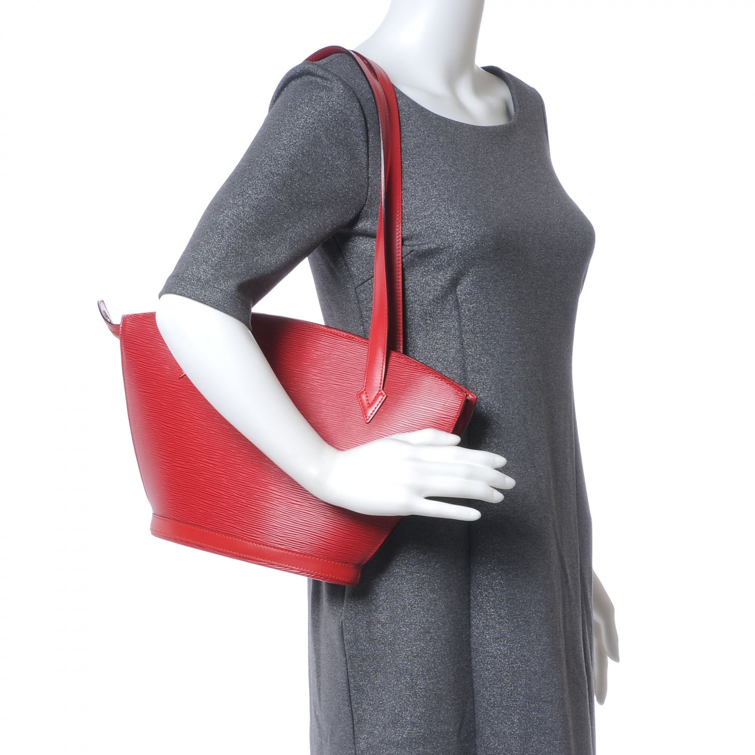 Louis Vuitton Epi Saint Jacques PM Red 2 of 7