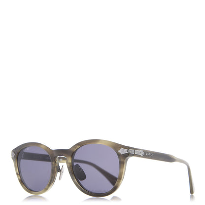 Gucci Acetate Round Metal Sunglasses GG0071S 1 of 8
