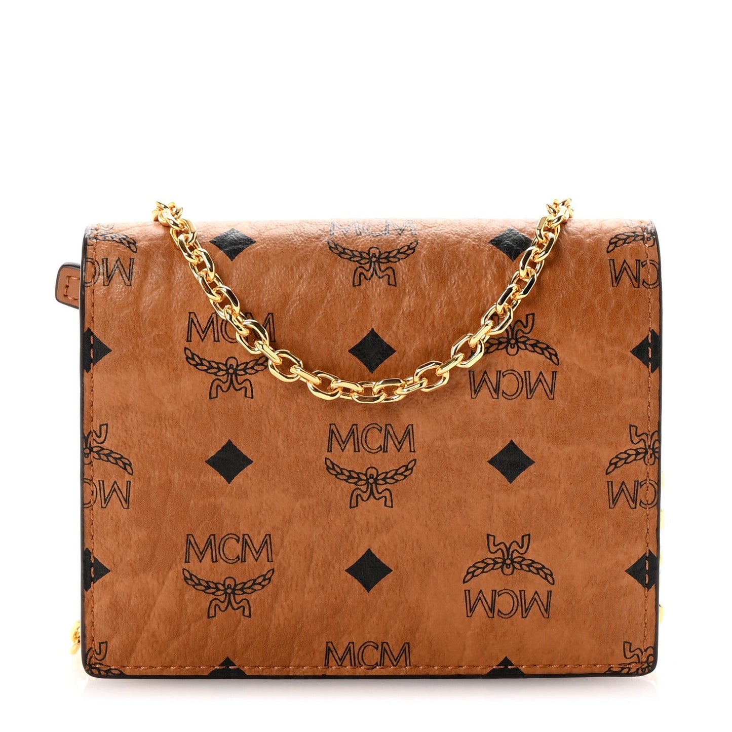 Visetos Original Mini Chain Wallet Cognac