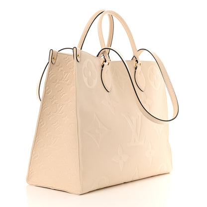 Louis Vuitton Empreinte Monogram Giant Onthego GM Creme 3 of 10
