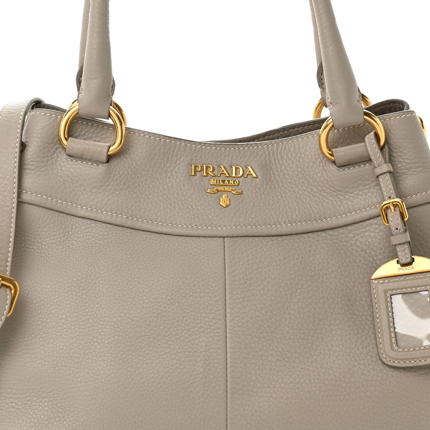 Prada Vitello Daino Tote Pomice 7 of 9