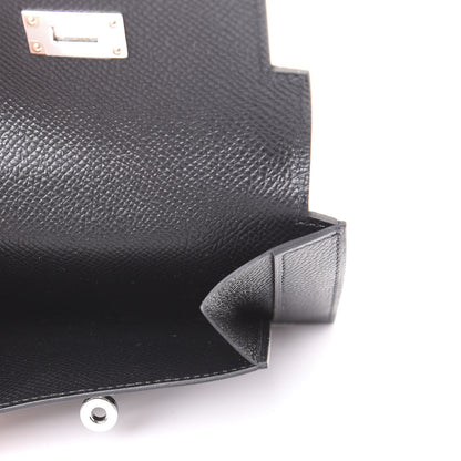 Hermes Epsom Kelly Pocket Compact Wallet Black 4 of 8