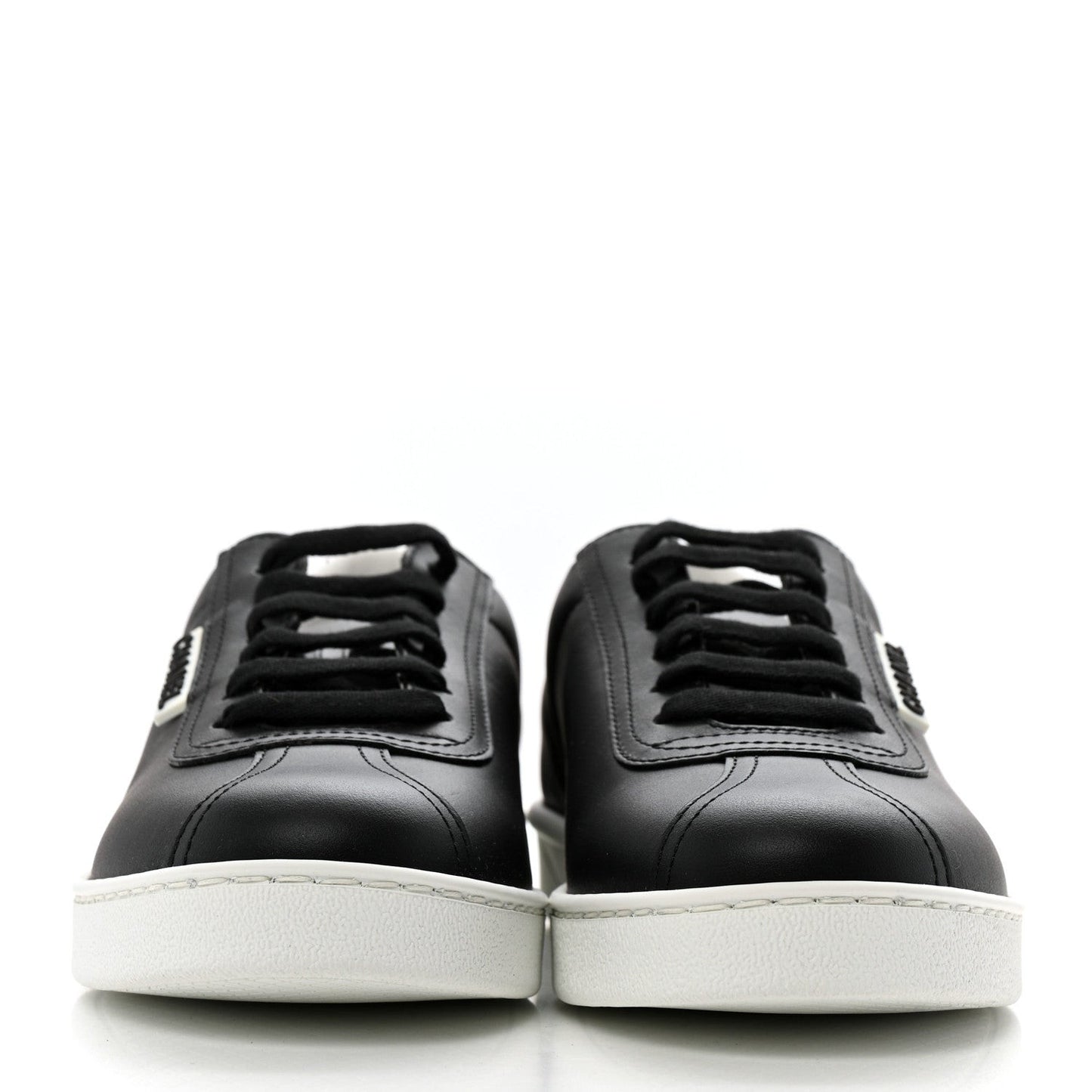 Calfskin CC Womens Sneakers 38 Black