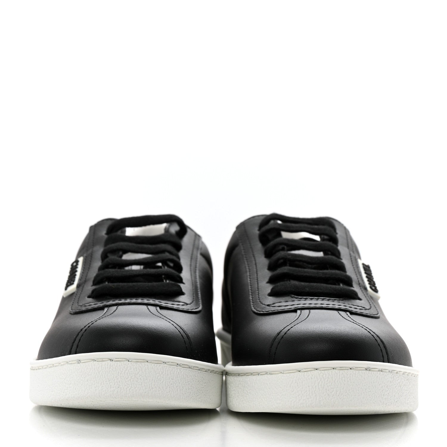 Chanel Calfskin CC Womens Sneakers 38 Black 3 of 7