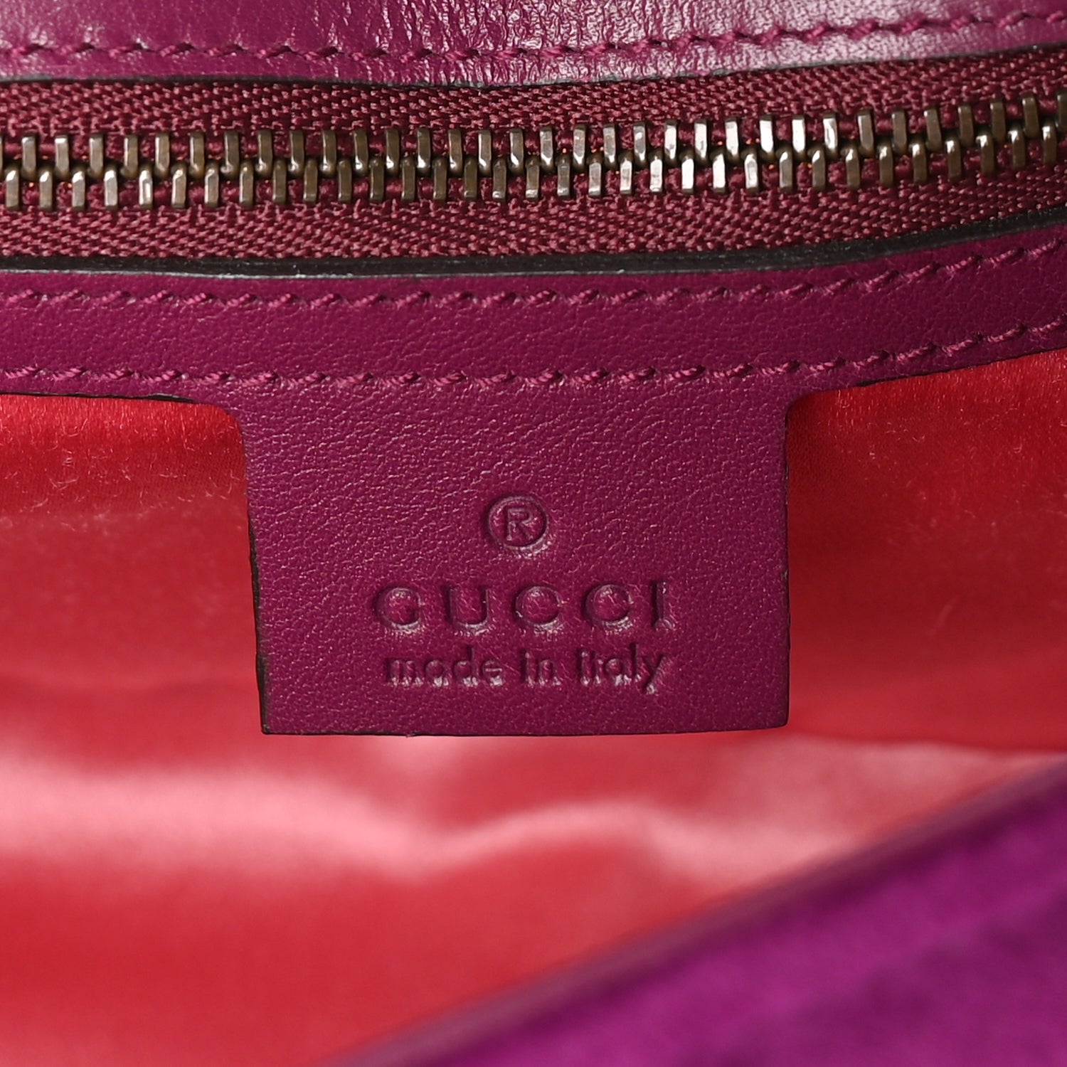 Gucci Velvet Matelasse Small GG Marmont Shoulder Bag Fuchsia Violet Cyclamen 5 of 8