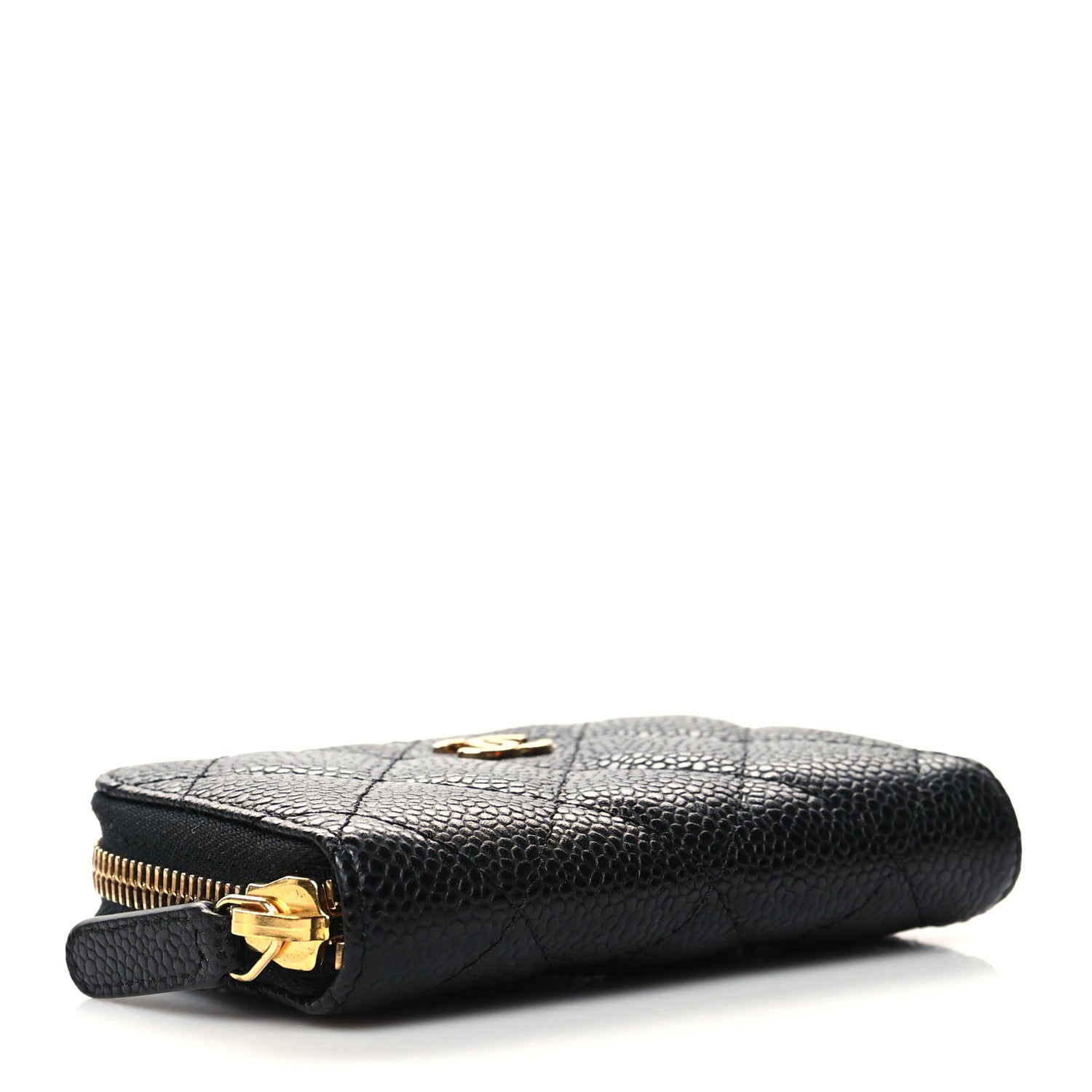 Chanel Caviar Quilted Zip Coin Purse Black 4 of 8