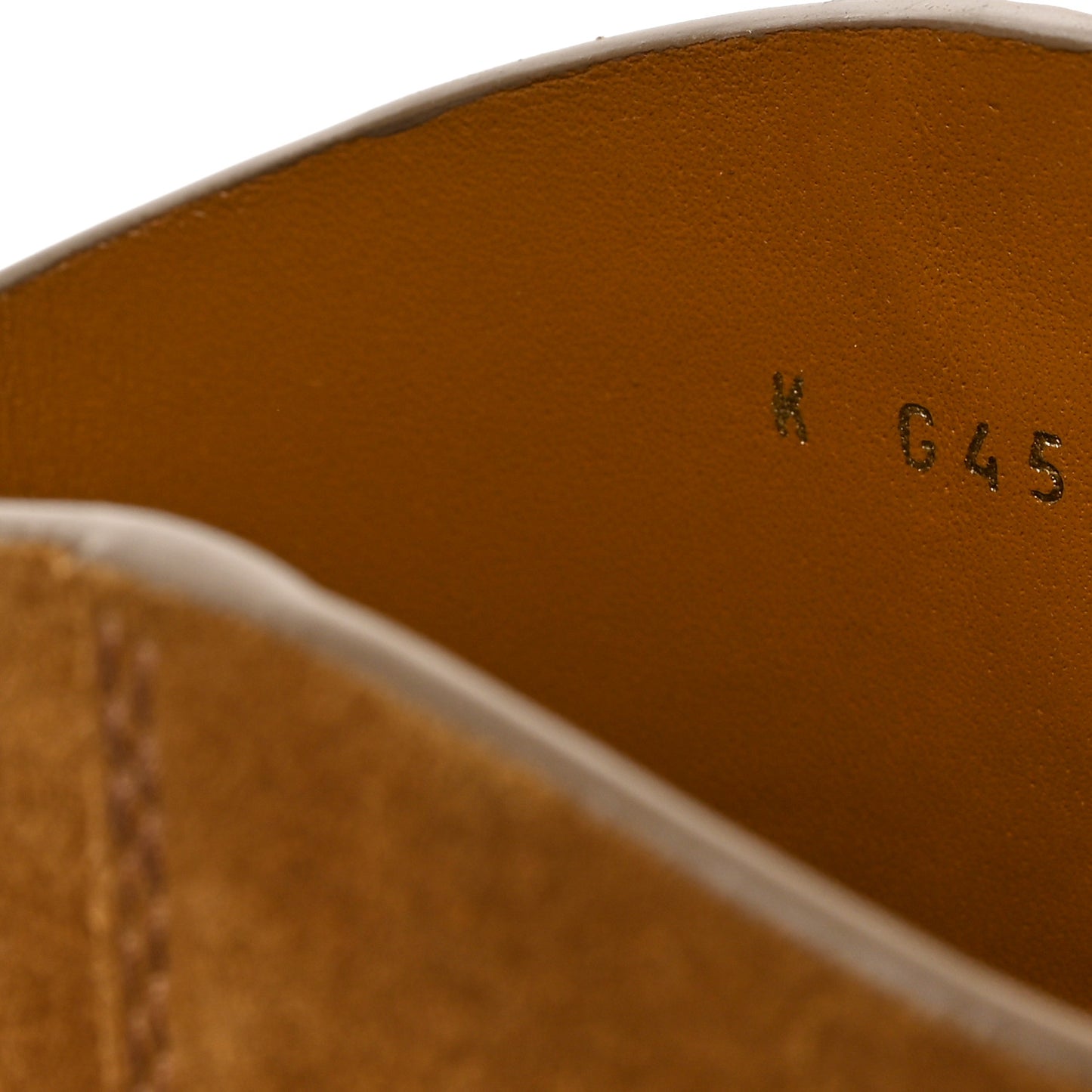 Suede Quilted Cap Toe Boots 36 Brown