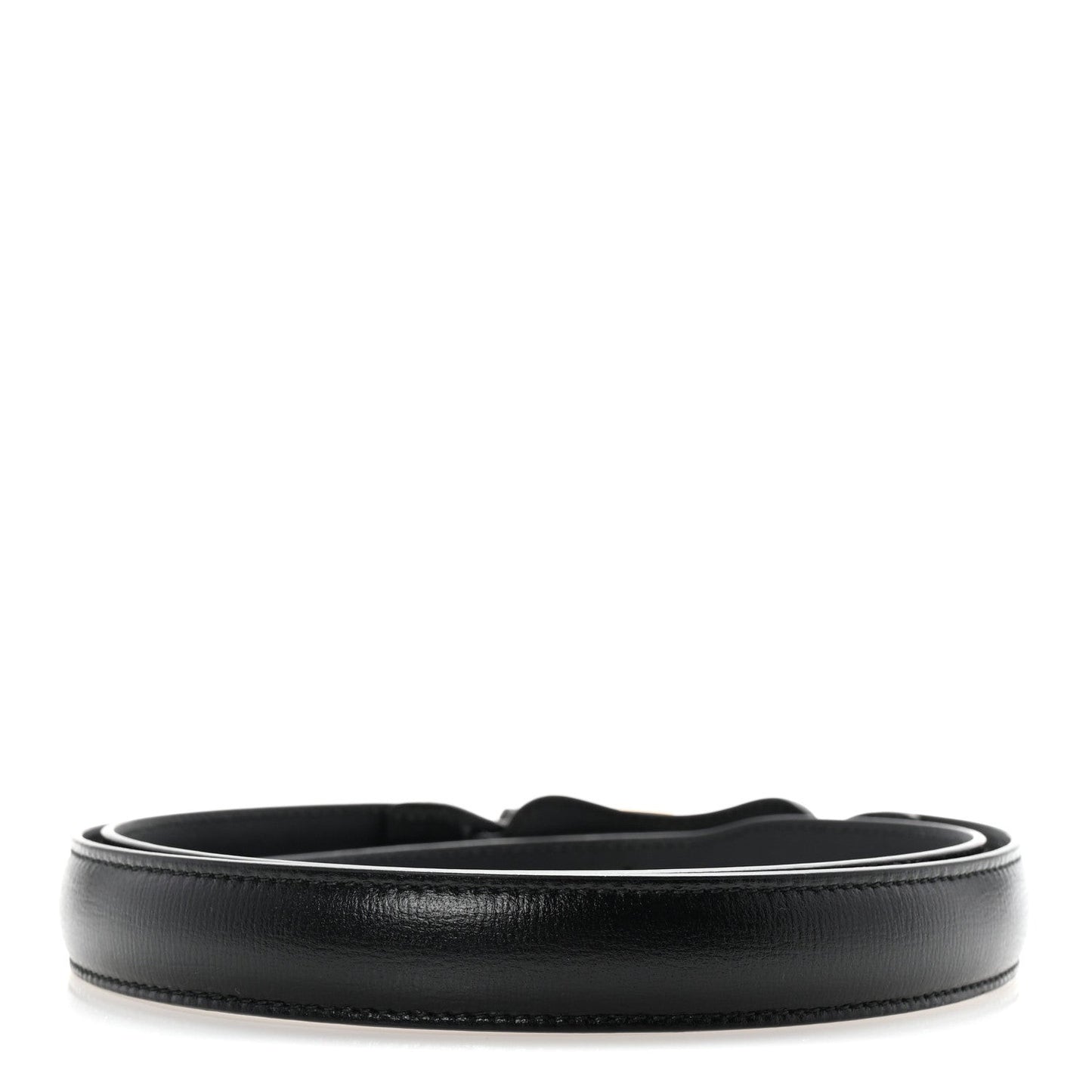 Efesto Leather Womens Horsebit 15/23mm Belt 105 42 Black