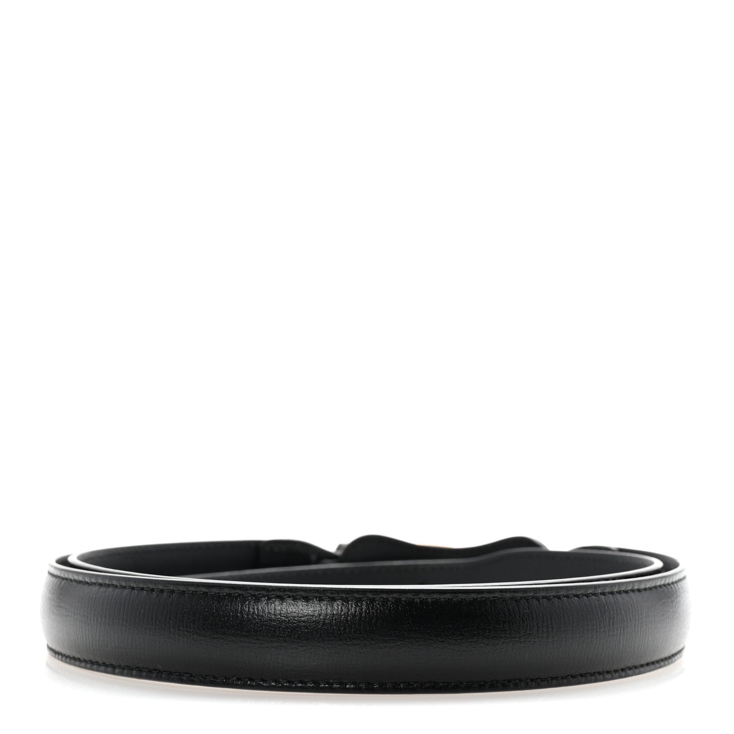 Gucci Efesto Leather Womens Horsebit 15/23mm Belt 105 42 Black 2 of 5