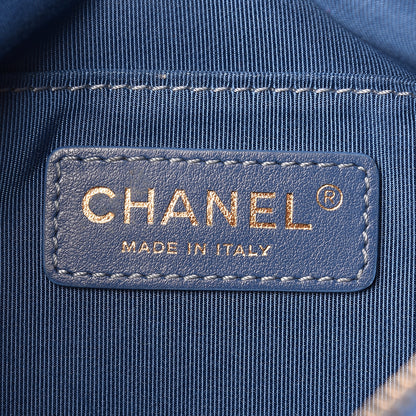 Chanel Lambskin Quilted Bi Waist Bag Fanny Pack Blue 6 of 11