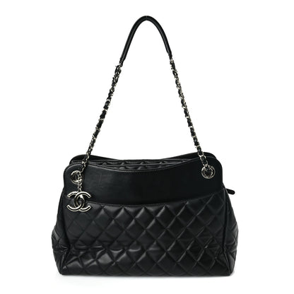 Chanel Lambskin Quilted  7 Tote Black 1 of 9
