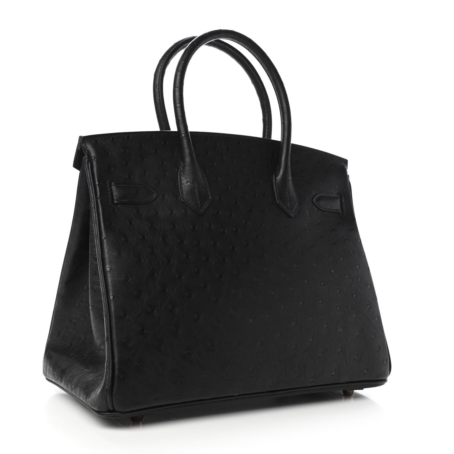 Hermes Ostrich Birkin 30 Black 3 of 10