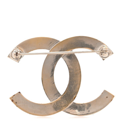 Chanel Baguette Crystal Quilted CC Brooch  Gold 3 of 4
