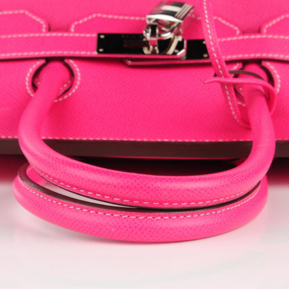 Hermes Epsom Candy Birkin 35 Rose Tyrien Rubis 12 of 27