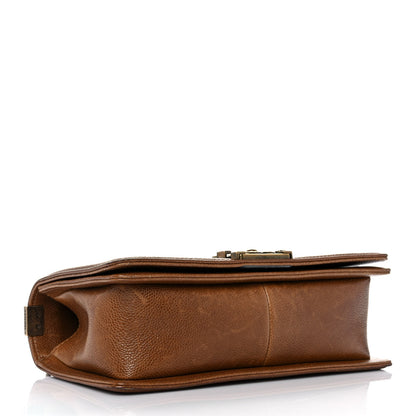 Chanel Caviar Quilted Medium Boy Flap Light Brown 3 of 8