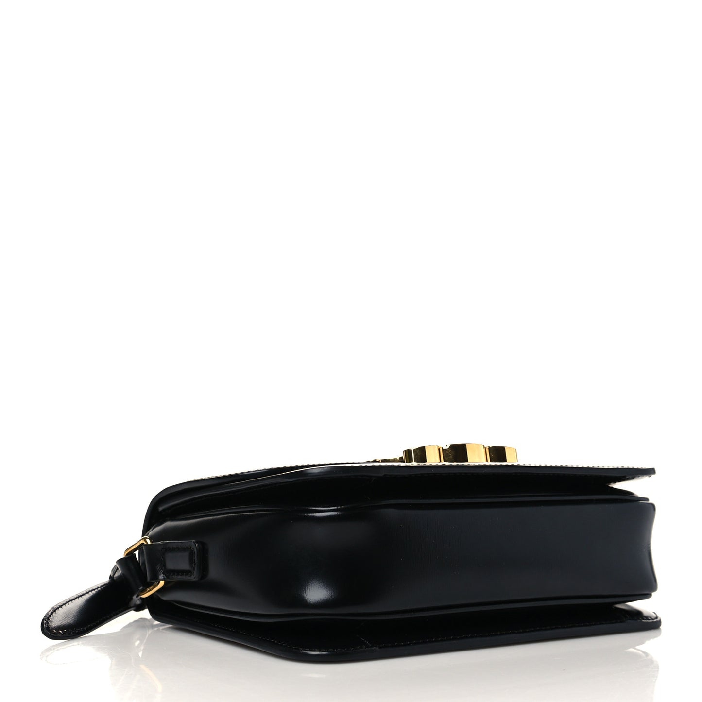 Shiny Calfskin Medium Triomphe Black