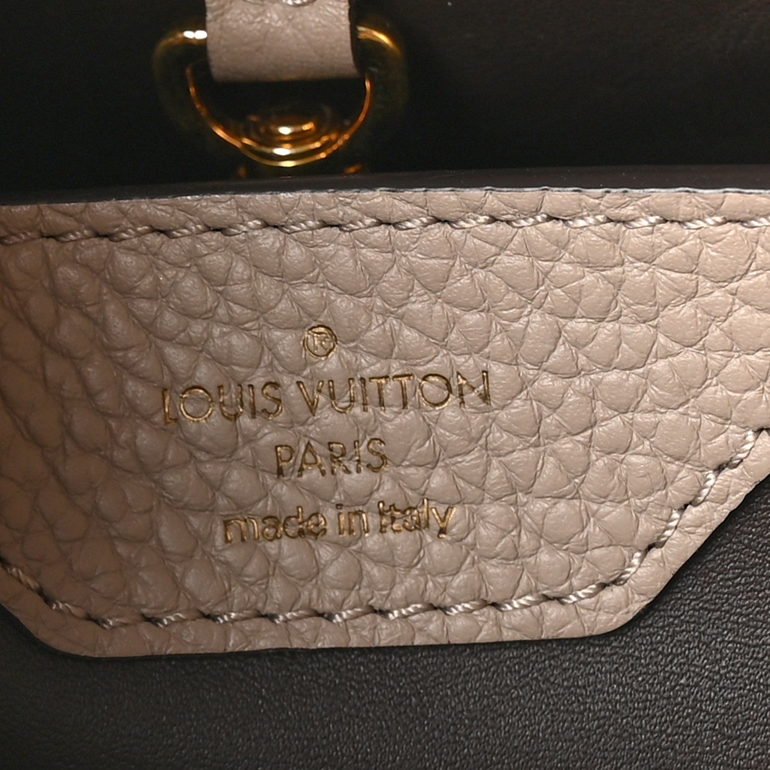 Louis Vuitton Taurillon Capucines BB Galet 6 of 7