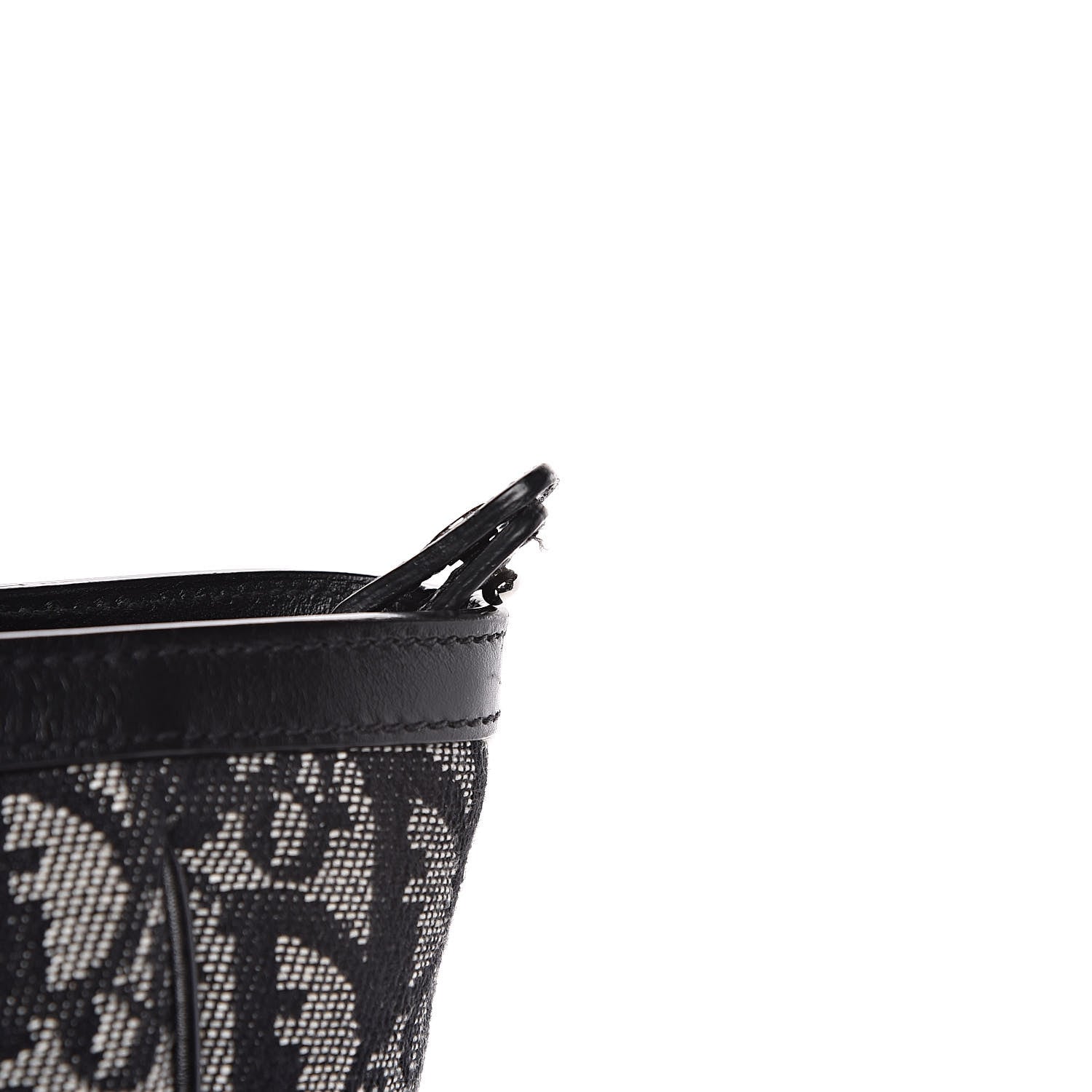 Christian Dior Denim Calfskin Monogram Tote Black 12 of 12
