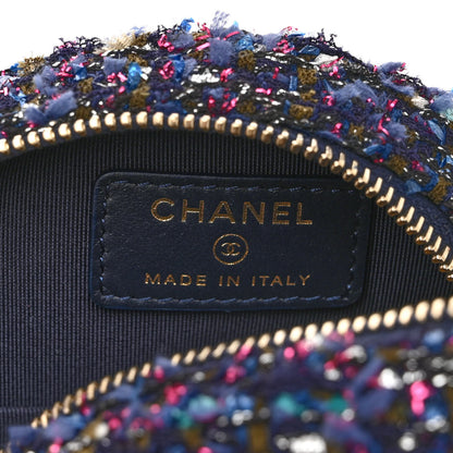 Chanel Tweed Round Clutch With Chain Multicolor 6 of 11