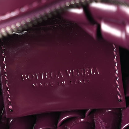 Bottega Veneta Patent Nappa Intrecciato Slanted Clutch  Purple 5 of 8