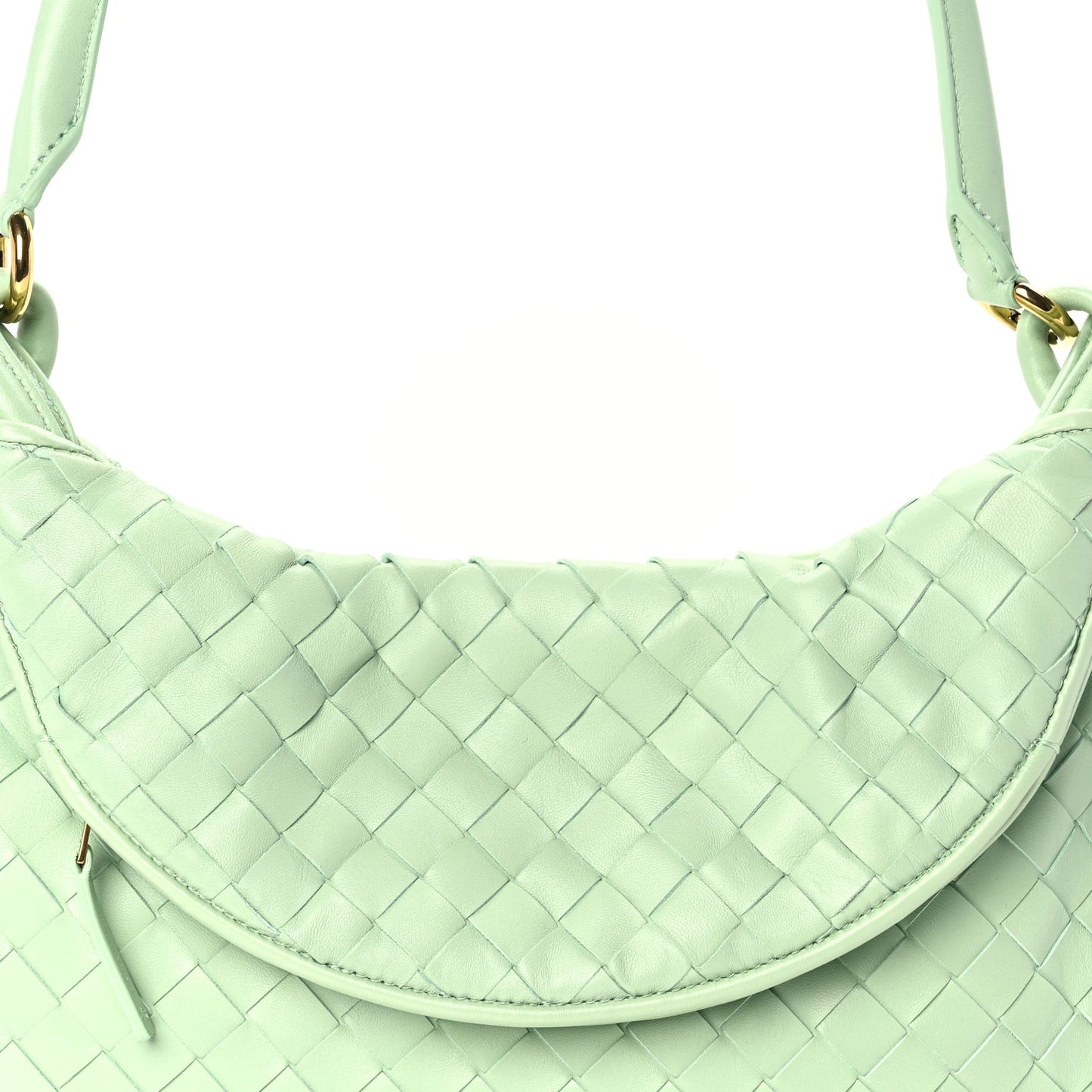 Nappa Intrecciato Medium Gemelli Fresh Mint