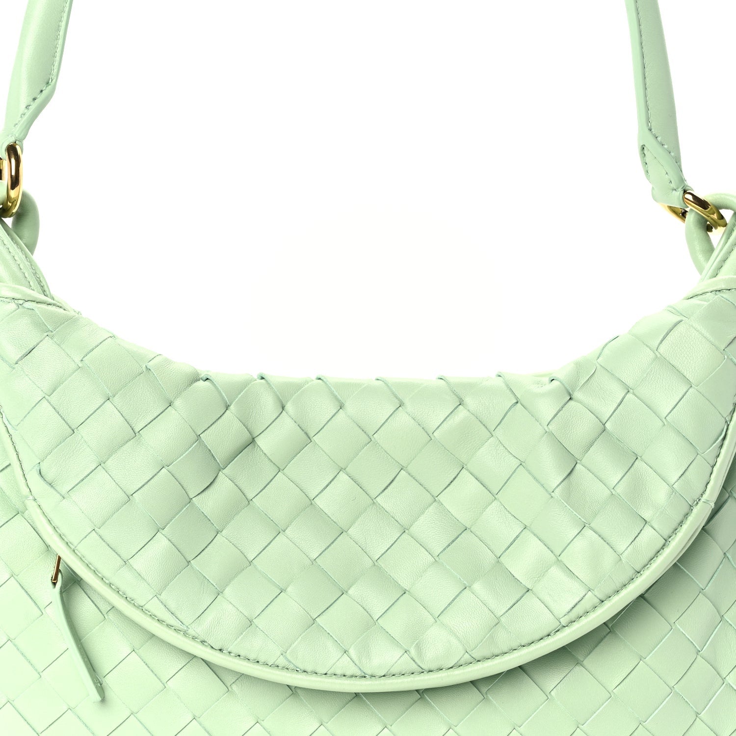 Bottega Veneta Nappa Intrecciato Medium Gemelli Fresh Mint 6 of 8
