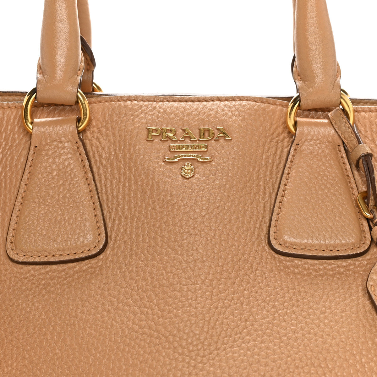 Prada Vitello Daino Tote Caramel 6 of 8